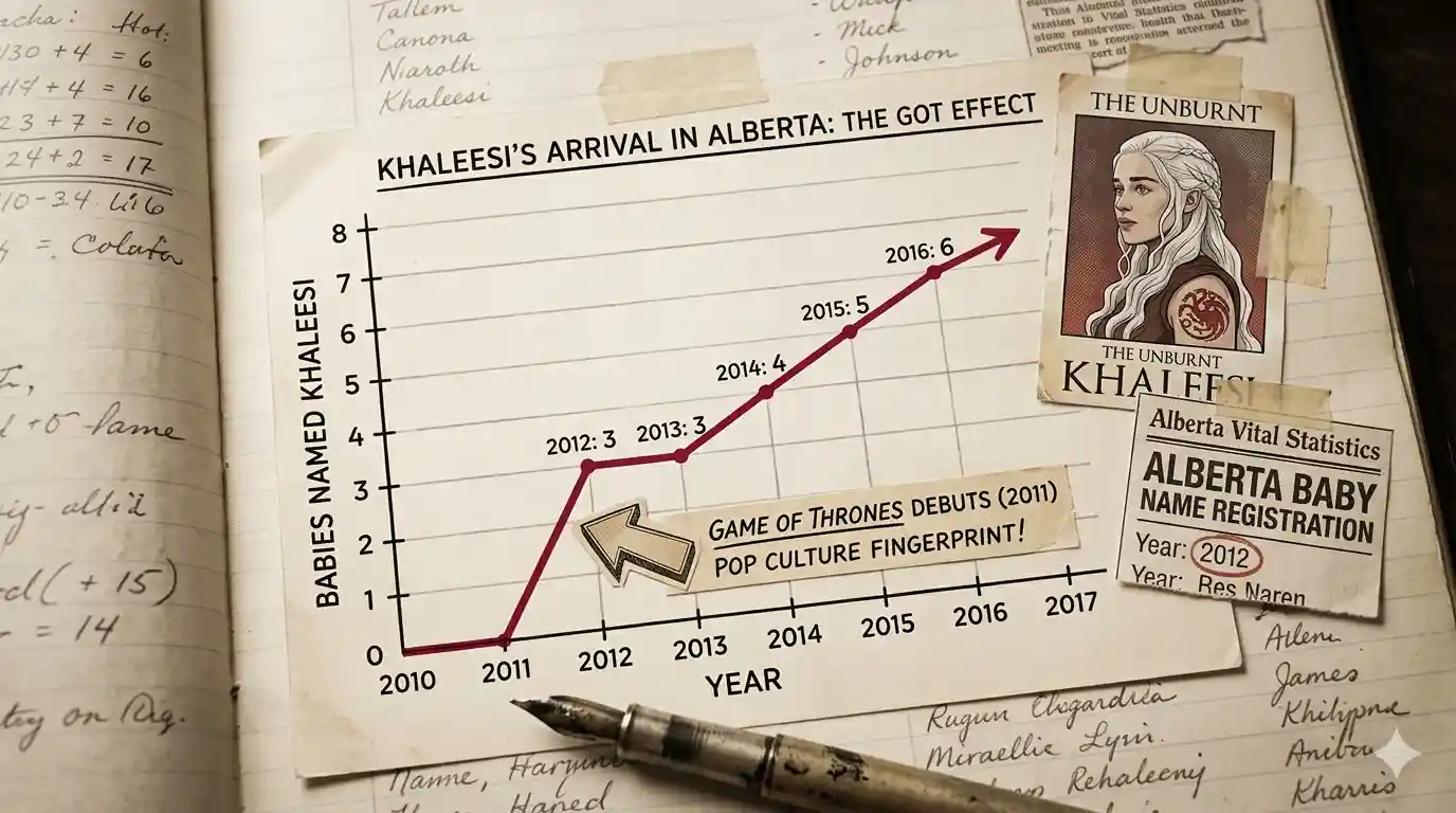 How Alberta baby name trends changed from the 1980s to 2024